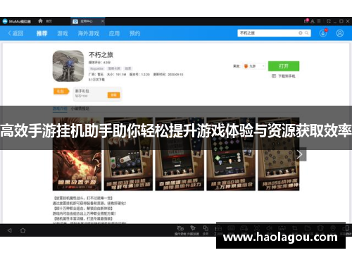 高效手游挂机助手助你轻松提升游戏体验与资源获取效率